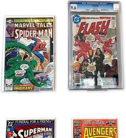 img 2 attached to 📚 X-FLOAT Clear Floating Shelves (Set of 6) for Stylishly Displaying Comic Books