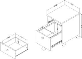 img 1 attached to South Shore 7350691 2 Drawer Cabinet