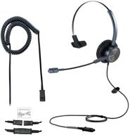 наушники для настольного проводного телефона emaiker 1 ear wired telephone landline deskphone headset логотип