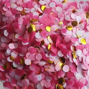 img 4 attached to 🎉 Party Decor Confetti Pack - Small 10mm Circles - 20 Grams - Pink and Gold