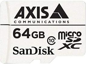 img 2 attached to 📷 Axis 5801-951 Карта памяти для видеонаблюдения 64 ГБ MicroSDXC, белая: Улучшенное хранилище для устройств видеонаблюдения.