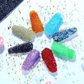 img 1 attached to Enhance Your Nail Art with 11520 Pieces of Mini Crystals: DIY Crystal Gems Stones for Salon Quality Nail Decorations (Assorted Chic Colors)