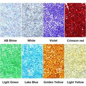 img 2 attached to Enhance Your Nail Art with 11520 Pieces of Mini Crystals: DIY Crystal Gems Stones for Salon Quality Nail Decorations (Assorted Chic Colors)