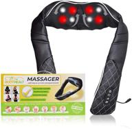 💆 relieve stress & muscle pain with bodyhealt shiatsu neck & back massager - electric massage machine with heat for home & office - ideal for men & women logo