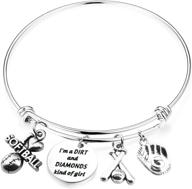 maofaed softball player diamonds bracelet logo