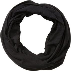 img 4 attached to 🎀 Tickled Pink Women's EVERYDAY INFINITY SCARF Accessory in Black - 31 X 31" LOOP: Versatile & Stylish Fashion Essential