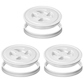 img 4 attached to 🔒 QWORK 3 Pack 5 Gallon Plastic Bucket Seal Lid – Keep Contents Secure and Fresh