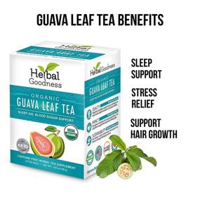 img 3 attached to 🍵 Guava Leaf Tea: Improve Sleep, Regulate Blood Sugar, Enhance Hair, Skin, and Nails – Organic, Kosher, 100% Pure – Boost Energy and Immunity – 24 Teabags, Made in USA