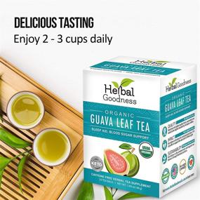 img 2 attached to 🍵 Guava Leaf Tea: Improve Sleep, Regulate Blood Sugar, Enhance Hair, Skin, and Nails – Organic, Kosher, 100% Pure – Boost Energy and Immunity – 24 Teabags, Made in USA