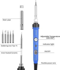 img 1 attached to 🔥 2020Новая паяльная станция KSVZS: Паяльник с регулируемой температурой для точного спаивания