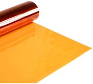 📸 16x20 inches set of 4 selens orange color correction gels - half cto lighting filters for 800w red head light strobe flashlight in photo studio logo