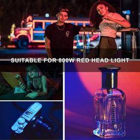 img 1 attached to 📸 16x20 Inches Set of 4 Selens Orange Color Correction Gels - Half CTO Lighting Filters for 800W Red Head Light Strobe Flashlight in Photo Studio