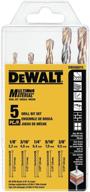 dewalt dwa56015 multi material drill 5 piece логотип