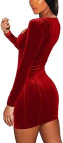 img 1 attached to 💃 Flaunt Your Elegance with GOBLES Womens Velvet Bodycon Women's Clothing and Dresses