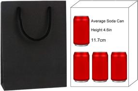 img 2 attached to 🎁 Driew Black Gift Bags - Medium Sized with Handles (7.5x3x10 inches) - Pack of 50 - Enhance your SEO!