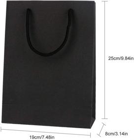 img 3 attached to 🎁 Driew Black Gift Bags - Medium Sized with Handles (7.5x3x10 inches) - Pack of 50 - Enhance your SEO!