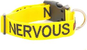 img 4 attached to 🐶 Dexil Limited Nervous Yellow Color Coded Dog Collar (Give Me Space) - Prevent Accidents & Alert Others in Advance!