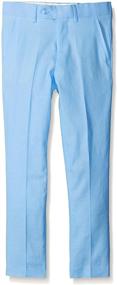 img 2 attached to Boys' Clothing: Isaac Mizrahi Linen Pants in Solid Colors