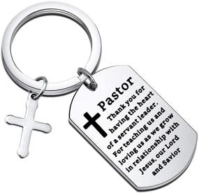 img 4 attached to Religious Jewelry Pastor Thank You Keychain - Perfect Church Gift for FEELMEM Pastor