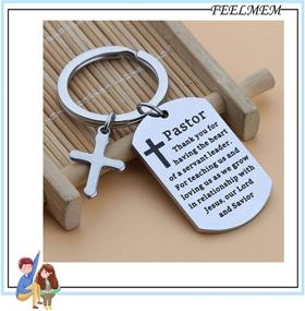 img 2 attached to Religious Jewelry Pastor Thank You Keychain - Perfect Church Gift for FEELMEM Pastor
