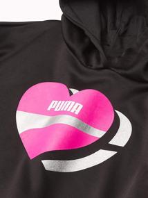 img 3 attached to 👧 PUMA Girls' Hooded Pullover Sweatshirt