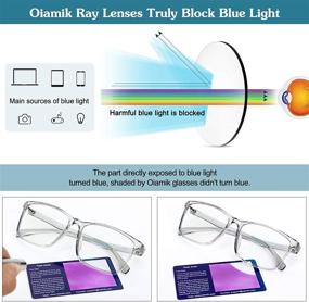 img 2 attached to 👓 OIAMIK Blue Light Blocking Glasses: Prevent Eyestrain with Anti-Eyestrain Computer Gaming Eyeglasses