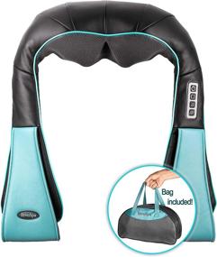 img 3 attached to 🌟 Shiatsu Back Shoulder and Neck Massager with Heat - Deep Tissue Kneading Pillow Massage - Back Pain Relief, Shoulder & Neck Massager, Electric Full Body Massager, Relieve Foot & Leg Muscle Pain - Perfect Gift