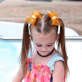 img 3 attached to 🎀 Waterproof Jelly Hair Bows for Girls: Trendy Summer Accessories for Children, Teens & Young Kids