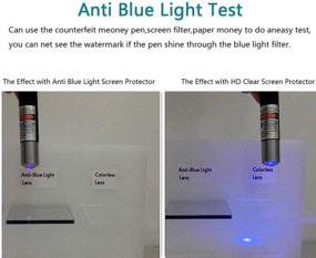 img 1 attached to 🖥️ 27-дюймовый Съемный защитный экран от синего света для компьютера без пузырей - снижает усталость и напряжение глаз, блокирует синий свет и блики