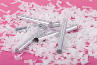 🎉 set of 20 white confetti wands - tissue flick flutter sticks for wedding celebrations, anniversary, and birthday party logo