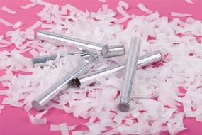 img 4 attached to 🎉 Set of 20 White Confetti Wands - Tissue Flick Flutter Sticks for Wedding Celebrations, Anniversary, and Birthday Party