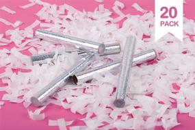 img 3 attached to 🎉 Set of 20 White Confetti Wands - Tissue Flick Flutter Sticks for Wedding Celebrations, Anniversary, and Birthday Party