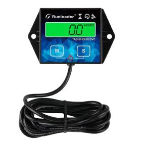 img 4 attached to Runleader Backlight Hour Meter Tachometer: Maintenance Reminder for Lawn Mower, Tractor, Generator, Marine Outboard, ATV, Motor, Snowmobile & Gas Powered Equipment - Battery Replaceable, User Shutdown