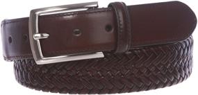 img 3 attached to Stretch Braided Leather Belt for Men - Ultimate Comfort and Style in Men's Accessories