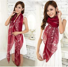 img 2 attached to Fashion Design Pashmina CJ Apparel Women's Accessories in Scarves & Wraps