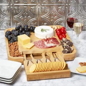 img 3 attached to Envybl Cutlery Serving Platter CheeseBoard: Elevate your Entertaining Experience