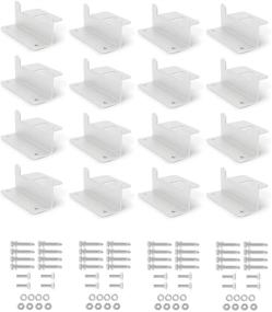 img 4 attached to ⚡️ Solar Panel Mounting Brackets - Houseables Roof Panels Z Bracket, 2.5” x 1.5” x 3.9”, 4 Sets (16 Pc), Aluminum, Off Grid, Adjustable Mount Nuts & Bolts - Ideal for Solar Power, Boats, Wind Generators, RVs, Trailers