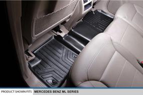 img 1 attached to 🏆 Premium MAXLINER Floor Mats 2 Row Liner Set in Black for 2012-2018 Mercedes Benz ML/GL/GLE/GLS Series