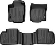 🏆 premium maxliner floor mats 2 row liner set in black for 2012-2018 mercedes benz ml/gl/gle/gls series logo