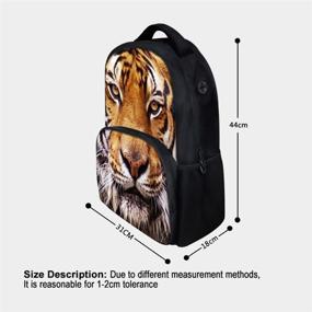 img 3 attached to 🎒 Colorful Cheetah Print Backpacks for Children (Ages 6-16) - Durable Polyester Material