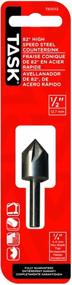 img 1 attached to 🔩 Task Tools T60012 Countersink 82 Degree: Efficient Drilling and Chamfering Solution