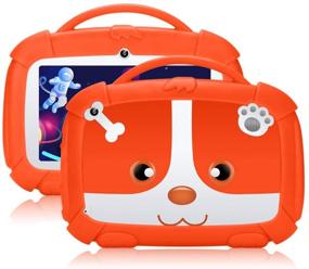 img 4 attached to 📱 Padgene Kids Tablet 7 Inch - Android 9.0, Parental Control, Kids Mode, WiFi, Learning Games, Camera, IPS HD Display, 1 GB+16GB, with Kid-Proof Case (Orange)