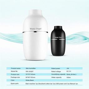 img 1 attached to 🌬️ Portable USB Cool Mist Mini Air Humidifier: Perfect for Home, Office, Travel, and Car Use with Dual Mist Mode and Water Leakage Protection (180ML)