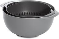 🍲 food-safe 2-in-1 colander & bowl set, dishwasher safe - ideal for straining pasta, fruits, vegetables, and more logo