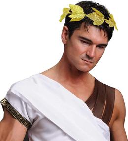 img 2 attached to 🏅 Skeleteen Gold Roman Laurel Wreath: Ancient Elegance for Costume Delights