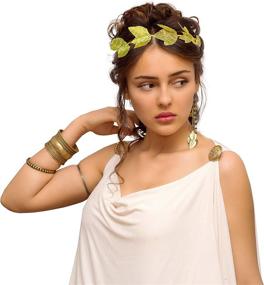 img 3 attached to 🏅 Skeleteen Gold Roman Laurel Wreath: Ancient Elegance for Costume Delights