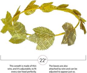 img 1 attached to 🏅 Skeleteen Gold Roman Laurel Wreath: Ancient Elegance for Costume Delights