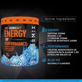 img 2 attached to 💪 Enhance Your Workout: Performix ION Pre-Workout Powder - Explosive Energy, Enhanced Focus, Elevated Pump (30 Servings, Blue Ice)