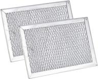 🔍 ami parts wb06x10309 filter: 2-pack microwave oven grease filter for ge replacement parts logo