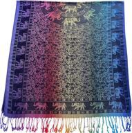 elephant design pashminas cj apparelnew women's accessories and scarves & wraps logo